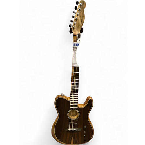 Fender Used Fender AMERICAN ACOUSTISONIC TELECASTER EXOTIC Natural Acoustic Electric Guitar Natural