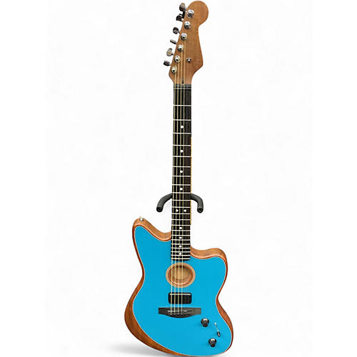Used Fender AMERICAN Acoustasonic JAZZMASTER Ocean Turquoise Acoustic Electric Guitar Ocean Turquoise