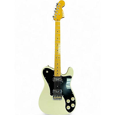 Used Fender AMERICAN PRO II TELECASTER DELUXE Olympic White Solid Body Electric Guitar