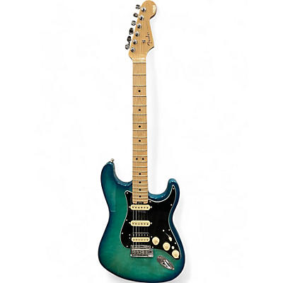 Used Fender  AMERICAN SHOWCASE STRATOCASTER AQUA BURST Solid Body Electric Guitar