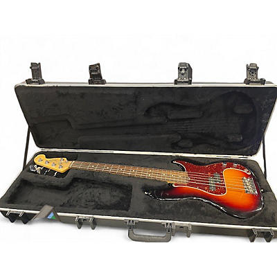 Used Fender AMERICAN STANDARD P BASS V 3 Tone Sunburst Electric Bass Guitar