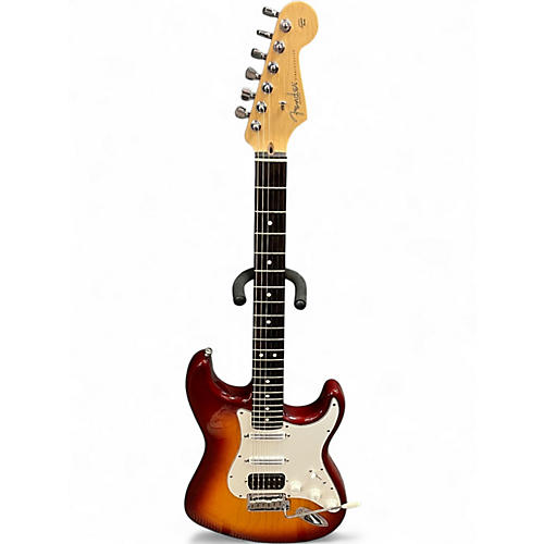 Used Fender AMERICAN STANDARD STRATOCASTER W/HOT RAILS Sienna Sunburst Solid Body Electric Guitar Sienna Sunburst