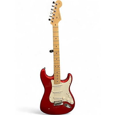 Used Fender AMERICAN STRATOCASTER Candy Apple Red Metallic Solid Body Electric Guitar