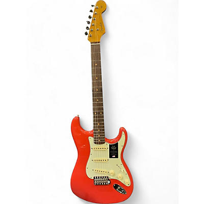 Used Fender AMERICAN VINTAGE 2 1961 STRATOCASTER Fiesta Red Solid Body Electric Guitar