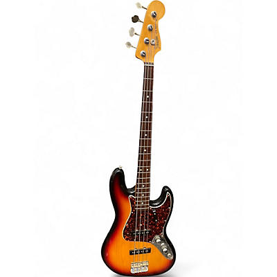 Used Fender AMERICAN VINTAGE '62  JAZZ BASS 3 Color Sunburst Electric Bass Guitar