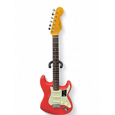 Used Fender AMERICAN VINTAGE II 1961 STRATOCASTER Fiesta Red Solid Body Electric Guitar