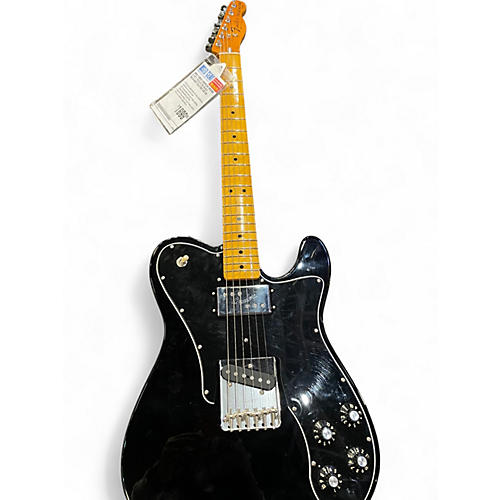 Used Fender AMERICAN VINTAGE II 1977 TELECASTER Black Solid Body Electric Guitar Black