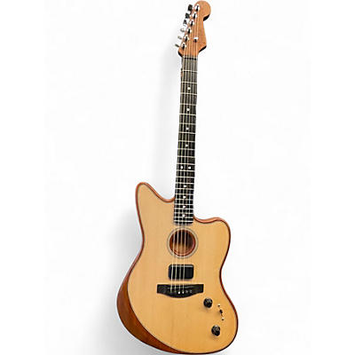 Used Fender AOUSTASONIC JAZZMASTER Natural Acoustic Electric Guitar