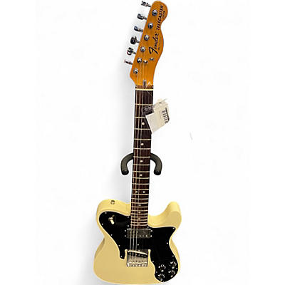 Used Fender AVII Telecaster Custom Olympic White Solid Body Electric Guitar