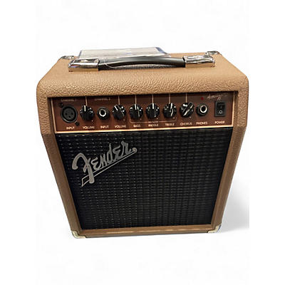 Used Fender Acoustasonic 15 Acoustic Guitar Combo Amp
