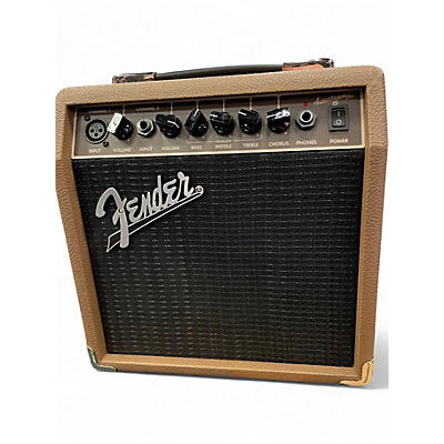 Used Fender Acoustasonic 15 Acoustic Guitar Combo Amp