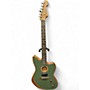 Used Fender Acoustasonic Jazzmaster Antique Olive Acoustic Electric Guitar Antique Olive