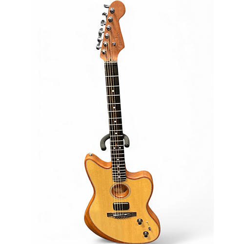 Used Fender Acoustasonic Jazzmaster Natural Acoustic Electric Guitar Natural