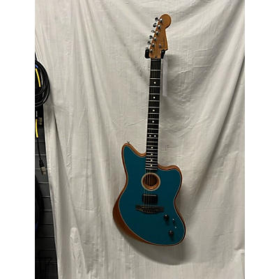 Fender Used Fender Acoustasonic Jazzmaster Ocean Turquoise Acoustic Electric Guitar