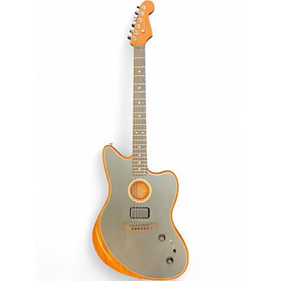 Used Fender Acoustasonic Jazzmaster  Tungsten Acoustic Electric Guitar