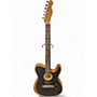 Used Fender Acoustasonic Player Stratocaster Black Acoustic Electric Guitar Black
