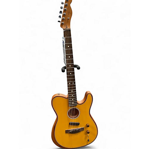 Used Fender Acoustasonic Player Stratocaster Butterscotch Acoustic Electric Guitar Butterscotch