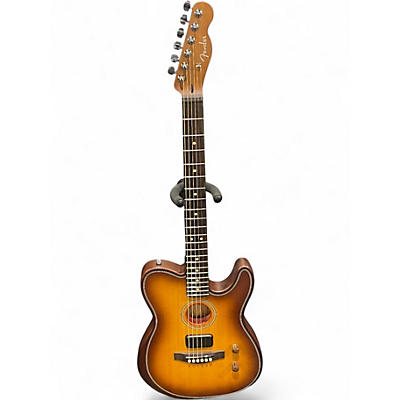 Used Fender Acoustasonic Player Telecaster 2 Color Sunburst Acoustic Electric Guitar