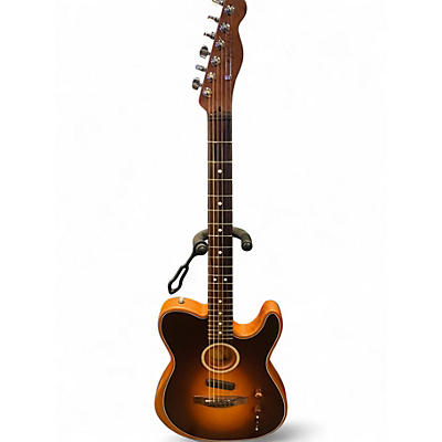 Used Fender Acoustasonic Player Telecaster 2 Tone Sunburst Acoustic Electric Guitar