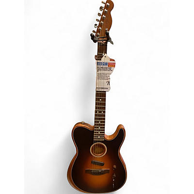 Used Fender Acoustasonic Player Telecaster 2 Tone Sunburst Acoustic Electric Guitar