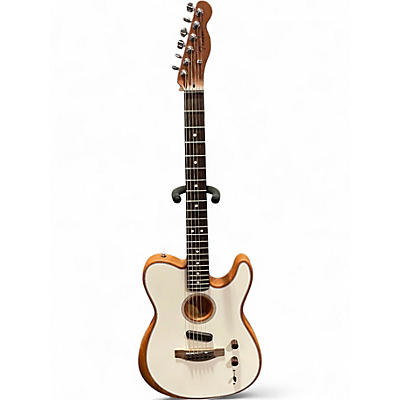 Used Fender Acoustasonic Player Telecaster ARTIC WHITE Acoustic Electric Guitar