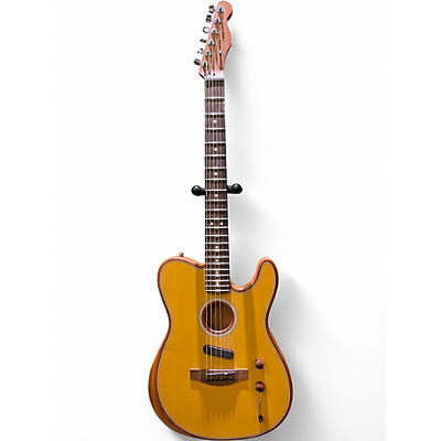 Used Fender Acoustasonic Player Telecaster Antique Natural Acoustic Electric Guitar