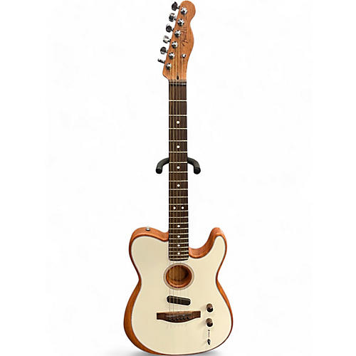 Fender Used Fender Acoustasonic Player Telecaster Arctic White Acoustic Electric Guitar Arctic White