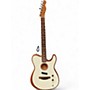 Used Fender Acoustasonic Player Telecaster Arctic White Acoustic Electric Guitar Arctic White