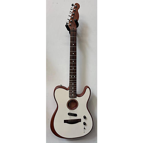 Fender Used Fender Acoustasonic Player Telecaster Atomic White Acoustic Electric Guitar Atomic White