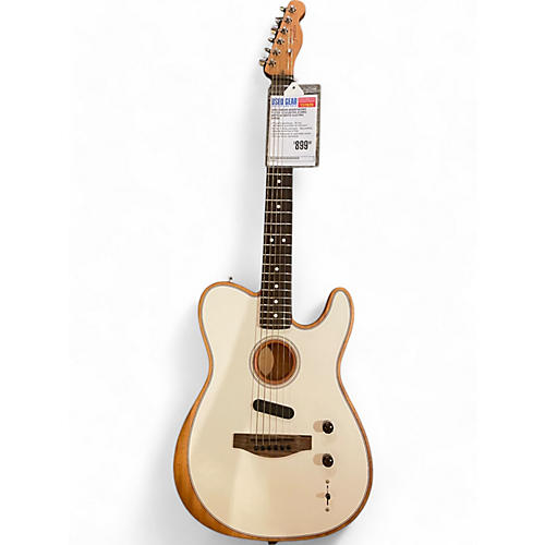 Fender Used Fender Acoustasonic Player Telecaster Atomic White Acoustic Electric Guitar Atomic White