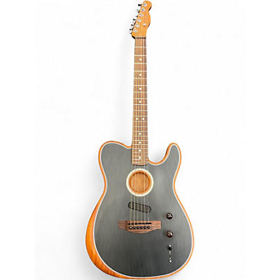 Used Fender Acoustasonic Player Telecaster BLACK Acoustic Electric Guitar