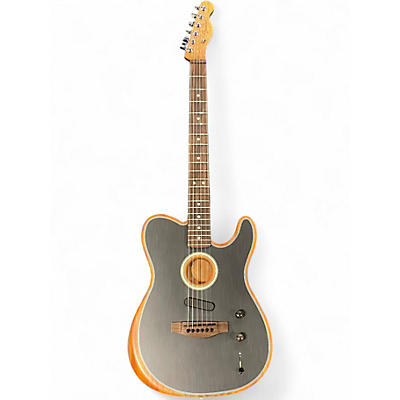 Used Fender Acoustasonic Player Telecaster Black Acoustic Electric Guitar