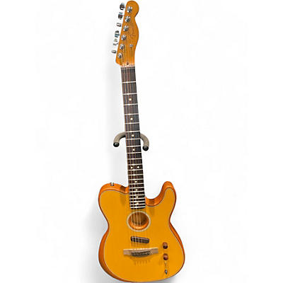 Used Fender Acoustasonic Player Telecaster Blond natural Acoustic Electric Guitar