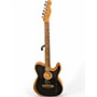 Used Fender Acoustasonic Player Telecaster Brushed Black Acoustic Electric Guitar Brushed Black