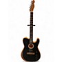 Used Fender Acoustasonic Player Telecaster Brushed Black Acoustic Electric Guitar Brushed Black