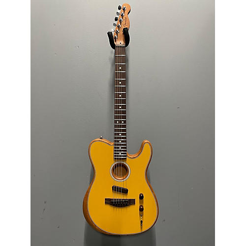 Fender Used Fender Acoustasonic Player Telecaster Butterscotch Acoustic Electric Guitar Butterscotch