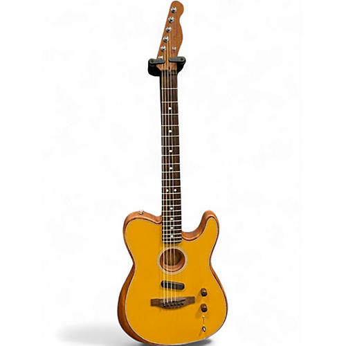 Used Fender Acoustasonic Player Telecaster Butterscotch Acoustic Electric Guitar Butterscotch