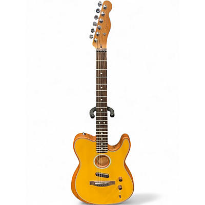 Used Fender Acoustasonic Player Telecaster Butterscotch Acoustic Electric Guitar