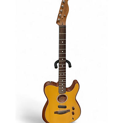 Used Fender Acoustasonic Player Telecaster Butterscotch Acoustic Electric Guitar