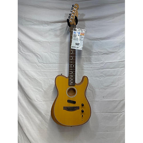 Fender Used Fender Acoustasonic Player Telecaster Butterscotch Blonde Acoustic Electric Guitar Butterscotch Blonde