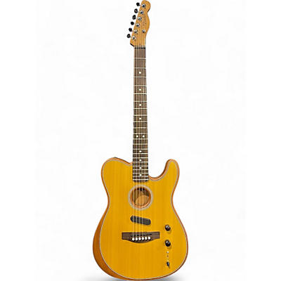 Fender Used Fender Acoustasonic Player Telecaster Butterscotch Blonde Acoustic Electric Guitar