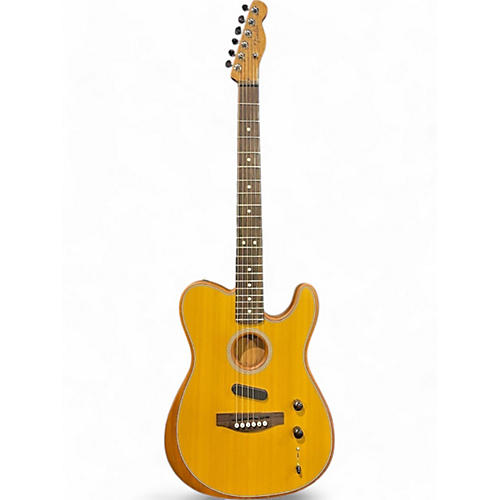 Fender Used Fender Acoustasonic Player Telecaster Butterscotch Blonde Acoustic Electric Guitar Butterscotch Blonde