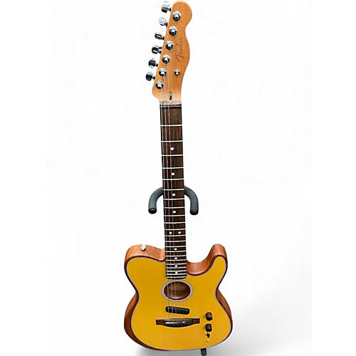 Fender Used Fender Acoustasonic Player Telecaster Butterscotch Blonde Acoustic Electric Guitar Butterscotch Blonde