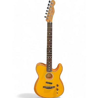 Fender Used Fender Acoustasonic Player Telecaster Butterscotch Blonde Acoustic Electric Guitar