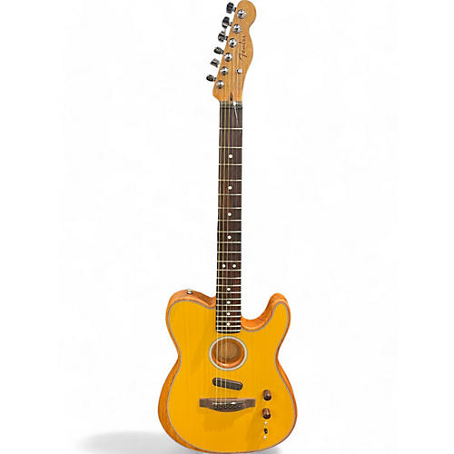 Fender Used Fender Acoustasonic Player Telecaster Butterscotch Blonde Acoustic Electric Guitar Butterscotch Blonde