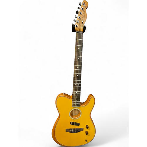 Used Fender Acoustasonic Player Telecaster Butterscotch Blonde Acoustic Electric Guitar Butterscotch Blonde