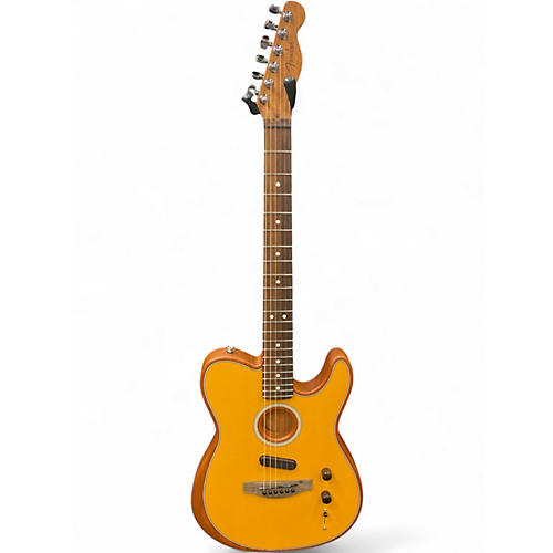 Used Fender Acoustasonic Player Telecaster Butterscotch Blonde Acoustic Electric Guitar Butterscotch Blonde