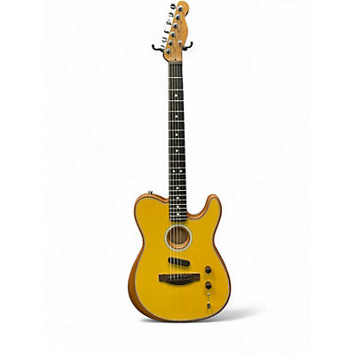 Used Fender Acoustasonic Player Telecaster Butterscotch Blonde Acoustic Electric Guitar