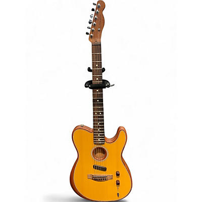 Used Fender Acoustasonic Player Telecaster Butterscotch Blonde Acoustic Electric Guitar
