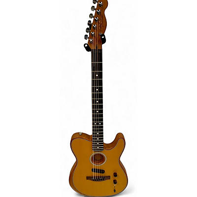 Used Fender Acoustasonic Player Telecaster Butterscotch Blonde Acoustic Electric Guitar